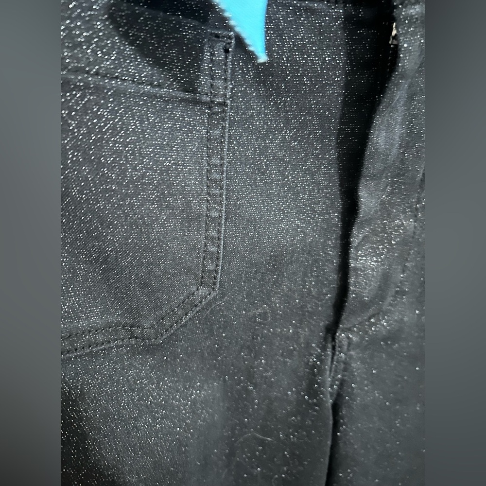 Anthropologie The Colette Cropped Wide Leg Jean: The Sparkle Denim Jeans NWT! - Picture 3 of 16
